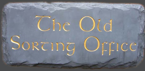 The Old Sorting Office holiday cottage Hawarden Flintshire sign